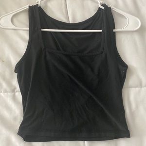 Aesthetic black tank top